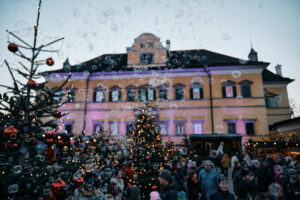 Seifenblasen beim Hellbrunner Adventzauber